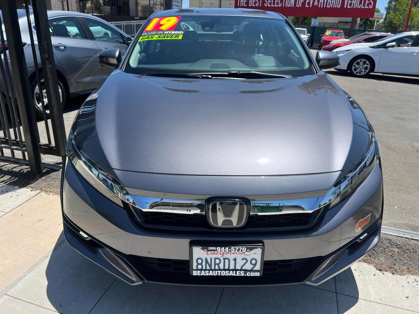 2019 DARK GRAY /BLACK Honda Clarity Touring Plug-In Hybrid (JHMZC5F32KC) with an 1.5L L4 DOHC 16V HYBRID engine, CVT transmission, located at 744 E Miner Ave, Stockton, CA, 95202, (209) 944-5770, 37.956863, -121.282082 - PLUS TAXES AND FEES - Photo#1